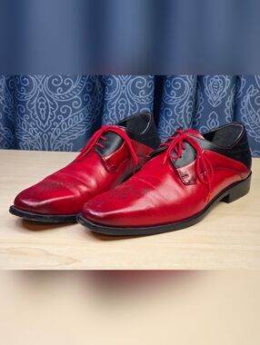 Fortune from Liberty Genuine Leather Shoes RED/BLACK Size 11